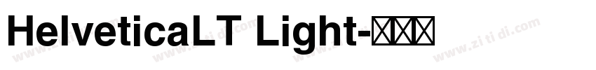 HelveticaLT Light字体转换